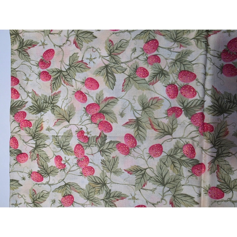 AWAKENING TO SPRING BY MAYWOOD STUDIO COTTON FABRIC 1 YD STRAWBERRIES G15